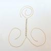 Elegant Baroque Imitation Pearl Back Chain Long Necklace For Women Retro Pearl Beads Tassel Choker Beach Party Bikini Jewelry