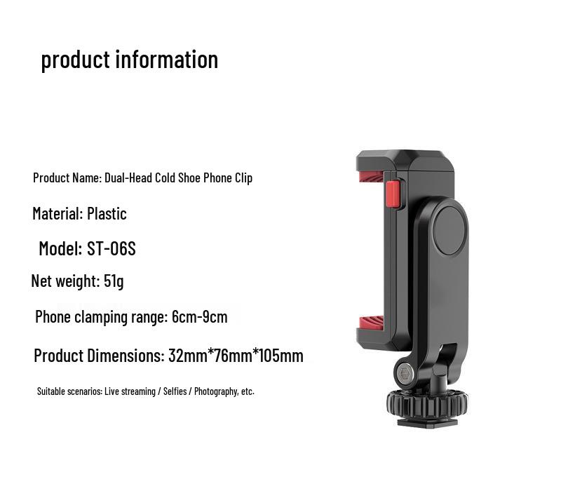 Supporto Doppia Slitta ST-06S per DSLR: Riprese Orizzontali/Verticali e Trasmissione in Diretta