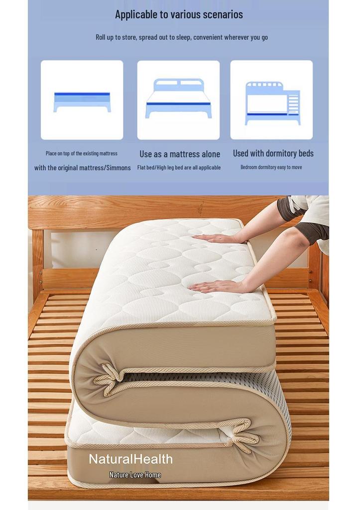 Firm Spine-Support Latex Memory Foam Mattress for Dorms and Hotels