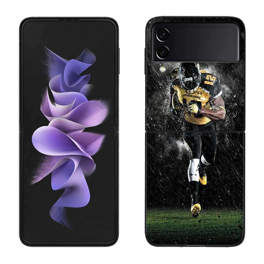 

Ultimate Strength Aesthetics Rugby Phone Case For Samsung Z Flip 7 6 5G Galaxy Z Flip 5 4 3 Black Hard Cell Cover Luxury PC She Samsung Z Flip 5 5G