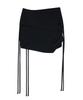 Saendeulig Layered String Mini Skirt_Black