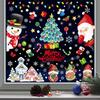 New Christmas Decoration Snowflake Sticker Elk Snowman Christmas Tree Static Sticker Christmas Pie