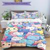 3pcs Cats Pastel Bedding Cover Set, Fashion Classic Popular Print Bedding Set, Soft Comfortable, All Season Use, For Bedroom, Guest Rooma0819139