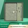 Custom Business A5 Notebook Gift Set with Round Buckle - Office Meeting Souvenir with Company Logo.