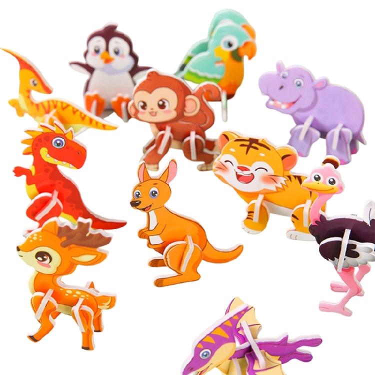 

30Pcs Recyclable Animal Themed Puzzle Toy Toddler Educational Toy For Preschool Learning And Parent Child Interaction
