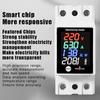 ZS-6035VAKW Digital Energy Meter Din Rail Electricity Usage Monitor AC30-400V Voltmeter Ammeter Watt Kwh Frequency Power Meter