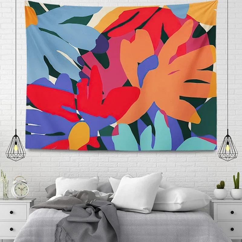 Simple Pattern Plant Decorative Tapestry Home Wall Living Room Office Decorative Tapestry