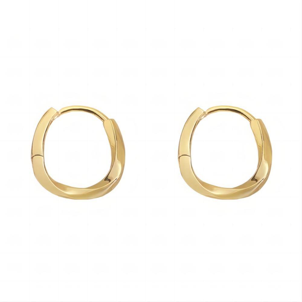 Minimalistisch Nieuw Hete Verkoop Trendy Verguld Goudkleurig Cirkel Oorbellen voor Vrouwen Oorring Oorring Klassieke Sieraden