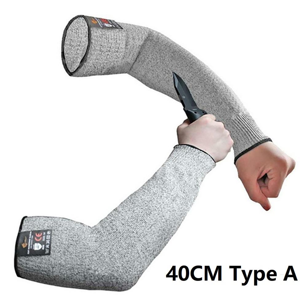 Safety Arm Sleeve Work Arm Wrist Protective Gloves Anti Cut Guard Bracers Arm Protection Level 5 HPPE Cut Resistant Work Gloves