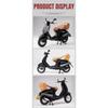 Vespa 946, Maßstab 1/12, Legierung, klassisches Freizeit-Motorradmodell, Druckguss, Metall, Straßen-Retro-Motorradmodell, Ton und Licht, Kinderspielzeug, Geschenk