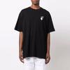 Off-White Caravaggio Short-Sleeve Over Tee Black/Multicolor Men Tops OMAA038F21JER0061084