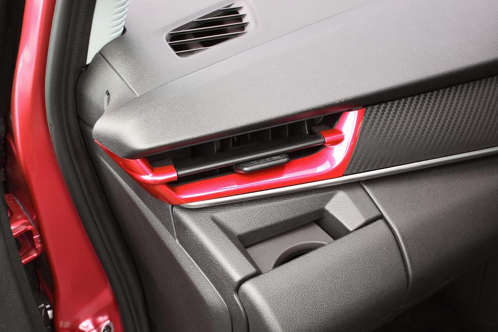 SecondStage Seitenkanalverkleidung SHN0194RED für Nissan Note Aura FE13 e-POWER (rot) E13,