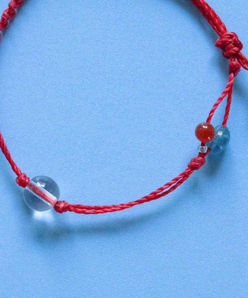 Idusum Lust Weve Love / Crystal, Apatite, Carnelian Red Bracelet