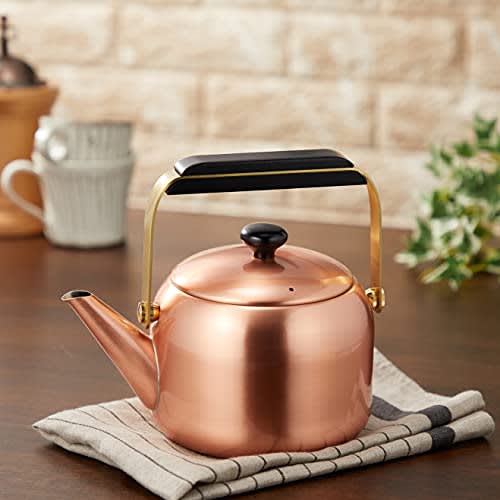 Shinko Metal Copper Kettle, 1.7L, Garcon Kettle, GS-1606