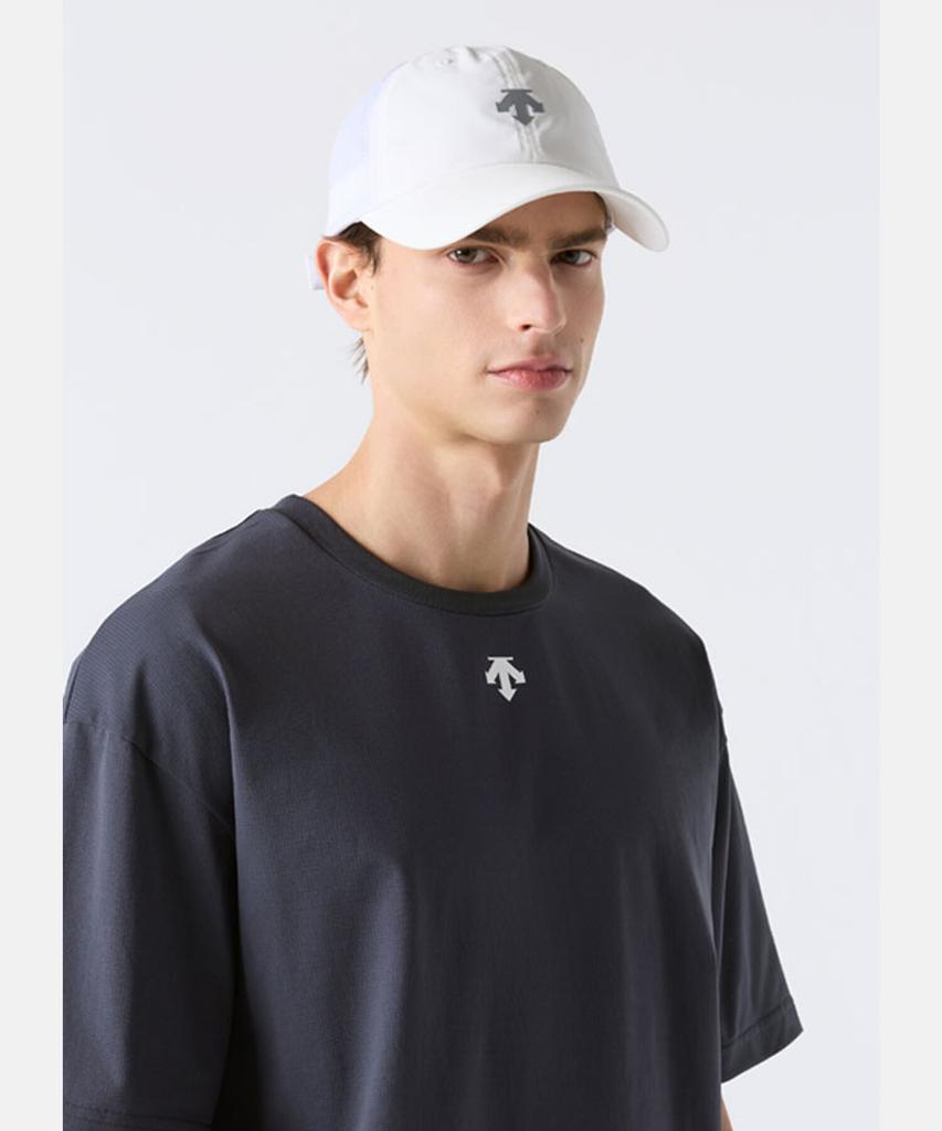 DESCENTE Training Mesh Lightweight Ball Cap White Sr123Tcp31