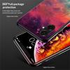 For Samsung Galaxy A07 4G Case Starry Sky Pattern Tempered Glass Phone Cover