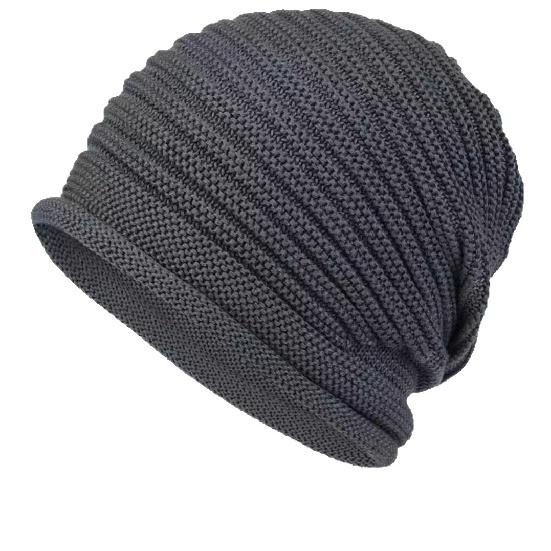 2pcs Womens Knitted Wool Pullover Beanie Versatile And Warm Slouchy Hat