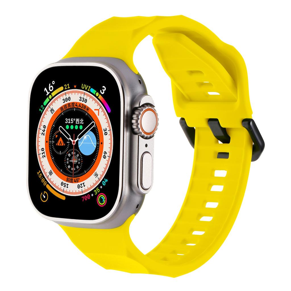 Soft Silicone Band for Apple Watch Ultra 3/2 49mm 46mm 45mm 44mm 42mm 40 41 Mm Sport Wristband iWatch Series 11 10 9 8 7 5 SE 3
