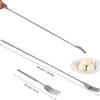 Extendable Fork and Spoon Set, Telescopic Stainless Steel Fork and Spoon, Retractable Tableware Extending To 25.2 Inches for BBQ, Dinner, Fruit, and