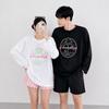 Mizqz Men woMen Paradise Neon PrinTing OverfiT Rash Guard Long Sleeve T shirT