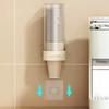 Disposable Cup Dispenser Plastic Wall Mounted Countertop Organizer for Paper Cups Straws Napkins Space-Saving Cup Storage for Bar Cafe Kitchen