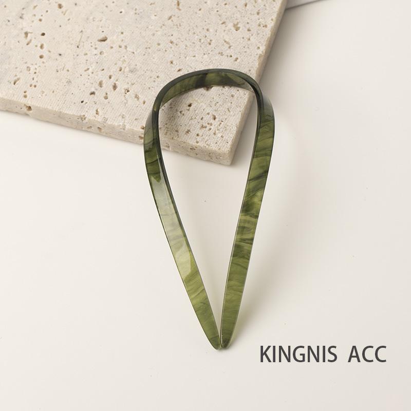 Korean Minimalist Acetate Ball Head Hairpin