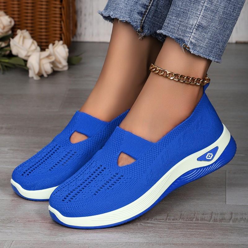 Women's Large-Size Breathable Mesh Shoes with Soft Soles for Comfort