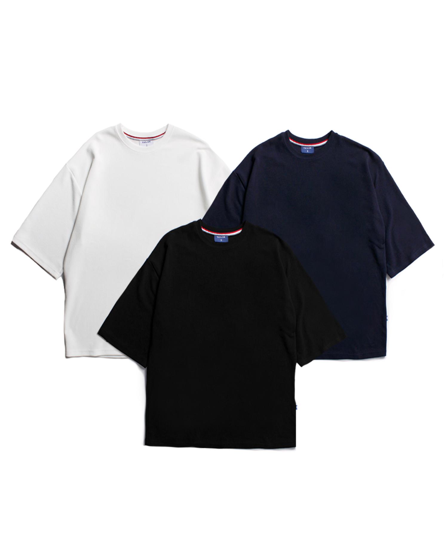 Taylor Studio Efficient Basic Wide Oversized Short Sleeve T-Shirt (3 Colors) Reference/01