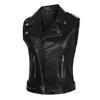 Western Stylish Leather Black Party Vest Coat 100%Lambskin Fancy Women Waistcoat
