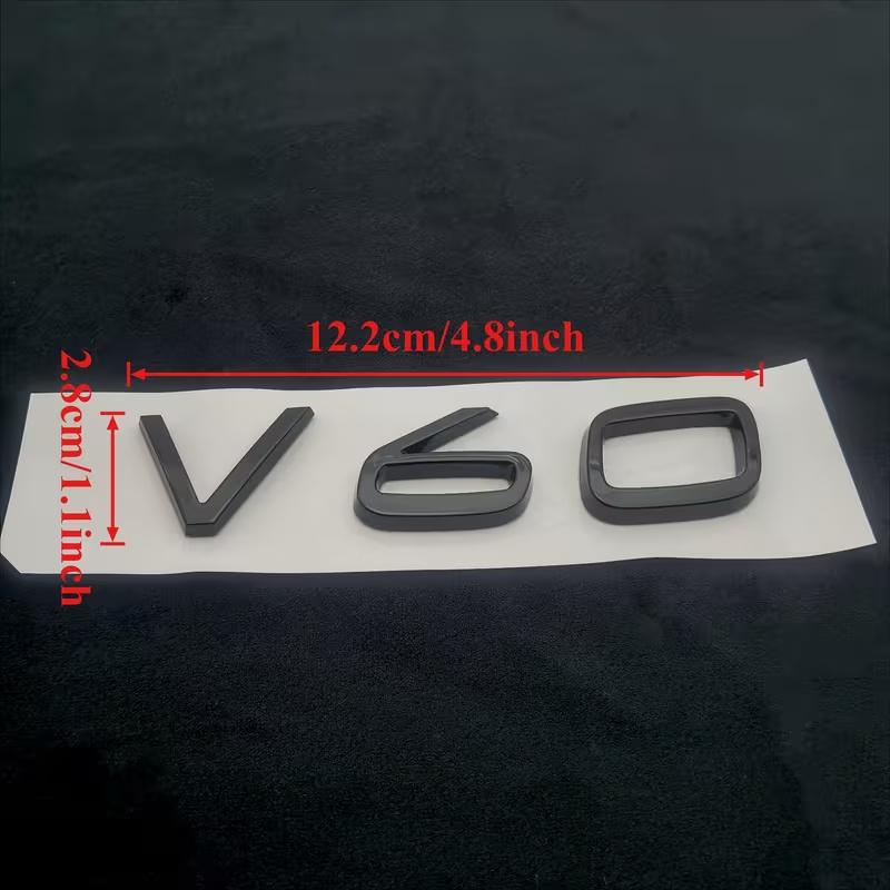 1 Stück 3D ABS Heckklappen Buchstaben Logo Emblem Abzeichen Aufkleber V40 V50 V60 V70 V90 Zubehör
