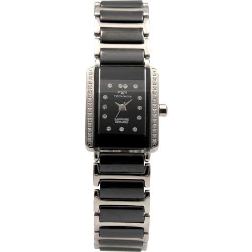 Technos Ceramic 3-Hand Watch T9872TB Women's Black