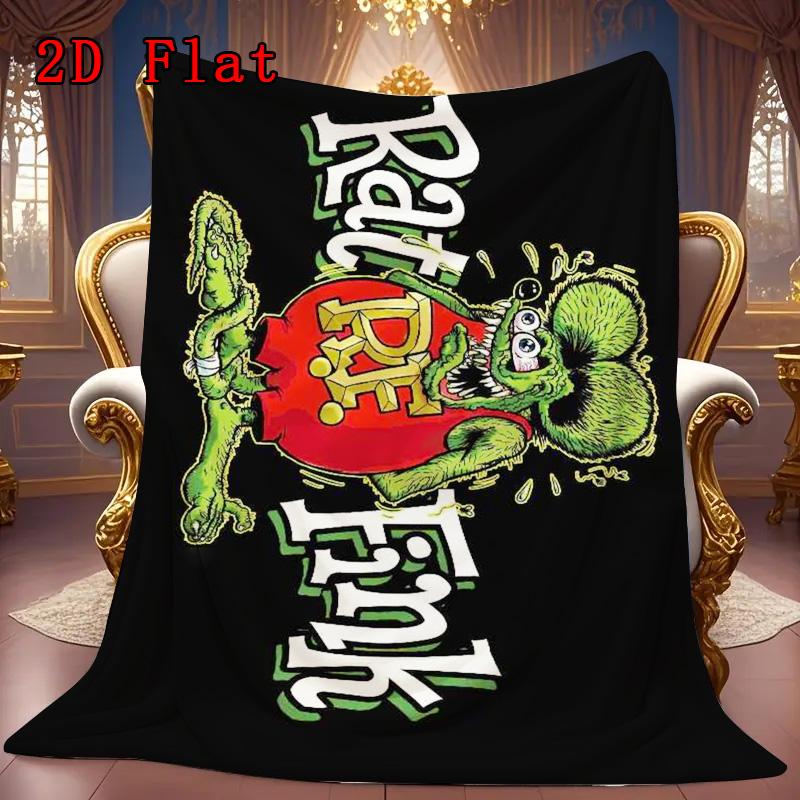 Fink 2D Flat Pattern Flannel Blanket High quality All Seasons Warmth and Comfort Perfect for Christmas Gifts.MMT0918608
