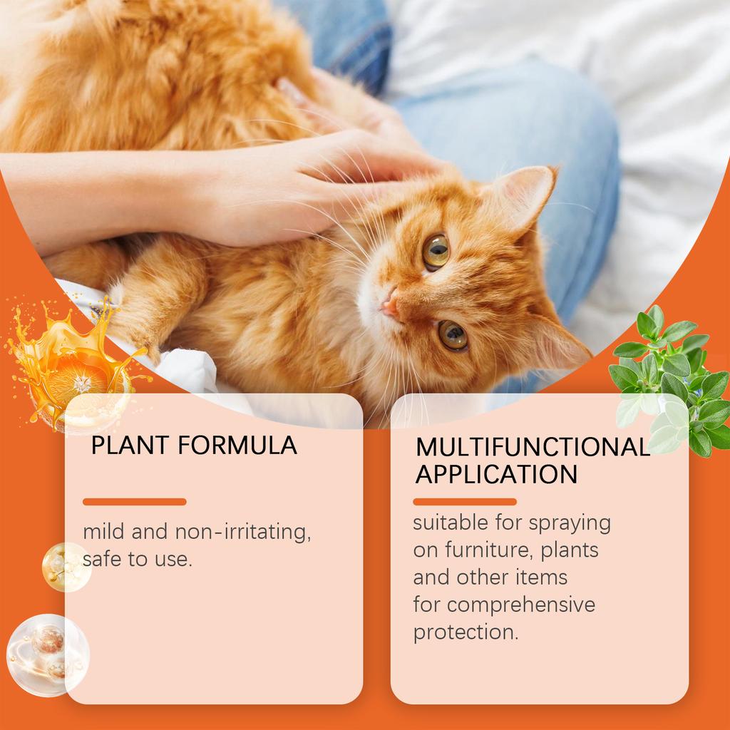 Cat Care Spray - Gentle Ingredients Reduce Cat Scratching and Chewing, Home Protection Spray