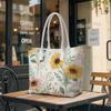 Sunflower Printed Tote Bag Large Fashion Casual Daily Handbag for Women