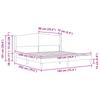 Bed Frame with Headboard White 180 x 200 cm Faux Leather