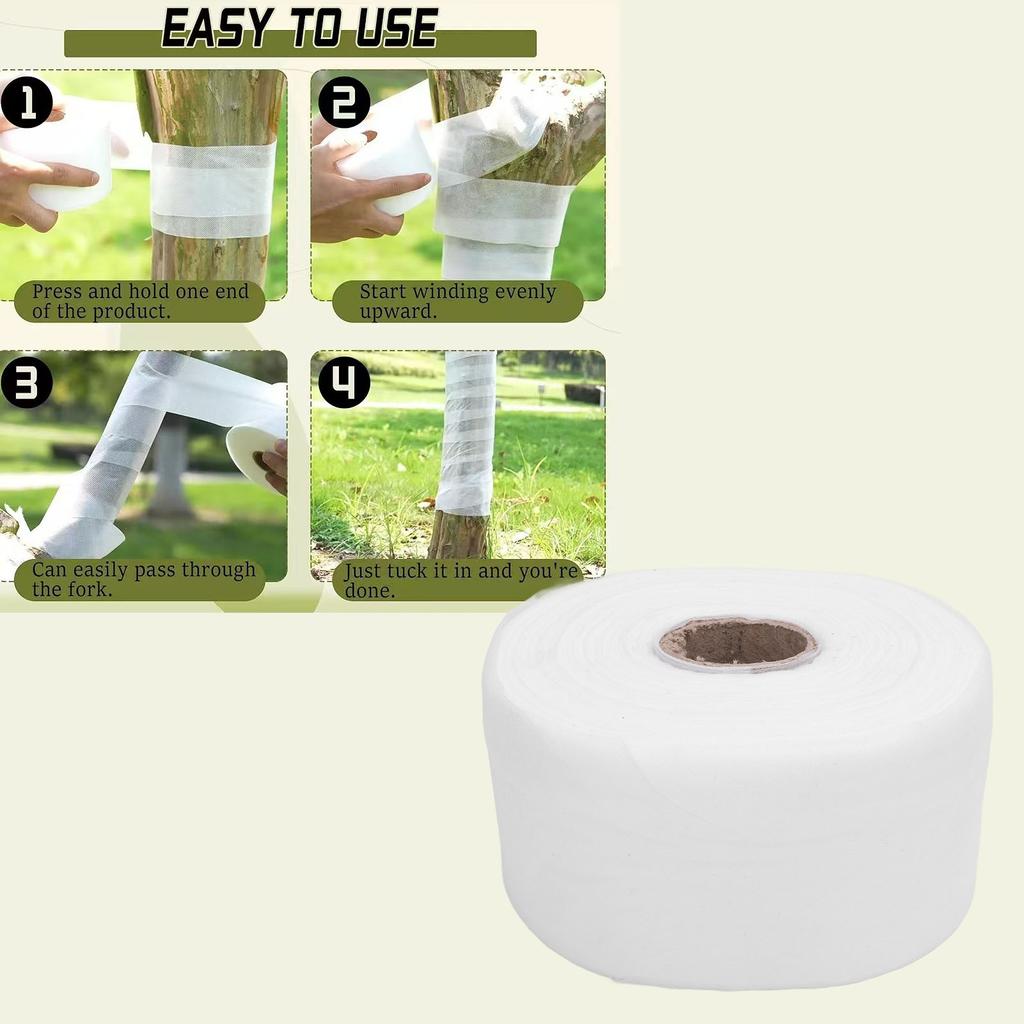 Tree Protector Wrap 328FT Non Woven Winter Cold Proof Breathable Tree Trunk Bandage Cover To Keep Tree Warm And Moisturizing