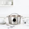 2pcs Stainless Steel Pot Lid Holder Anti-Tip Space-Saving Lid Storage Stand Non-Slip Pot Cover Rack Kitchen Tools