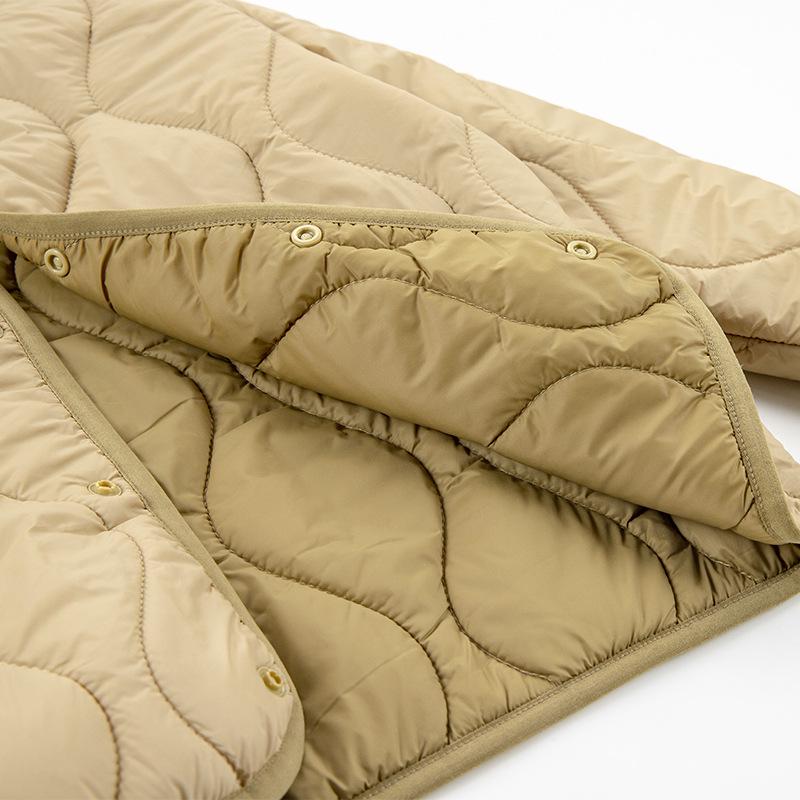 Dziecięca ocieplana kurtka wełniano-puchowa: Ciepły, z długim rękawem mundurek dla chłopców i dziewcząt