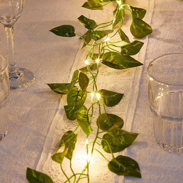 LED Solar Cherry Blossom Vine String Lights - Copper Wire Courtyard Decor