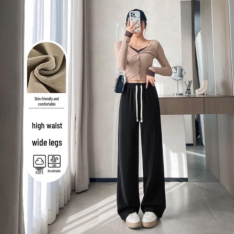 Handu Yishe Women's Slim Straight-Leg Commuter Trousers