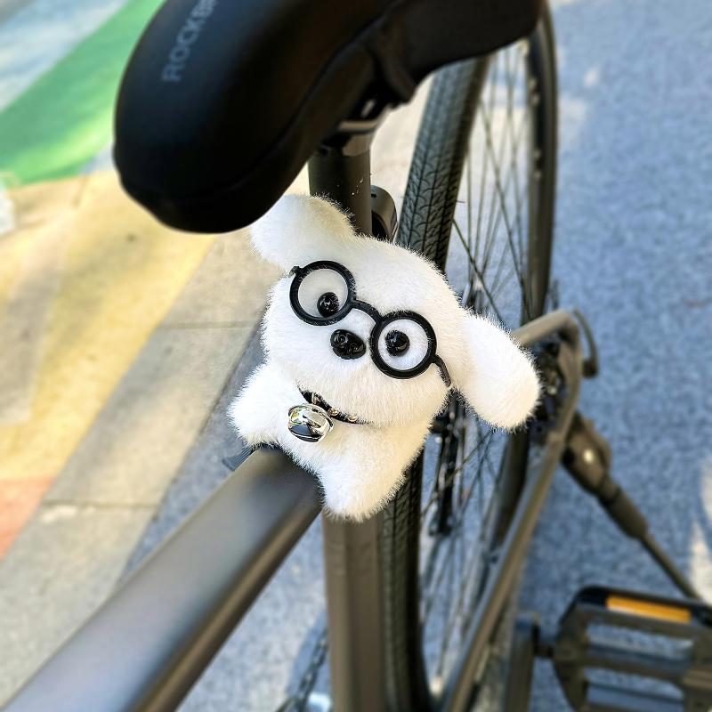 

Cute Puppy Bicycle Decoration Pendant Electric Bike Motorcycle Road Bike Handlebar Doll