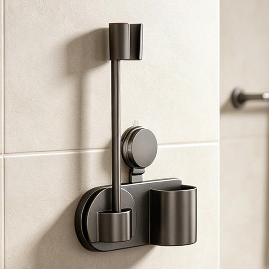 Hair Dryer Holder Suction Cup Storage Modern Universal Blow Dryer Holder Wall Mounted Storage For Home Apartment Hotel College