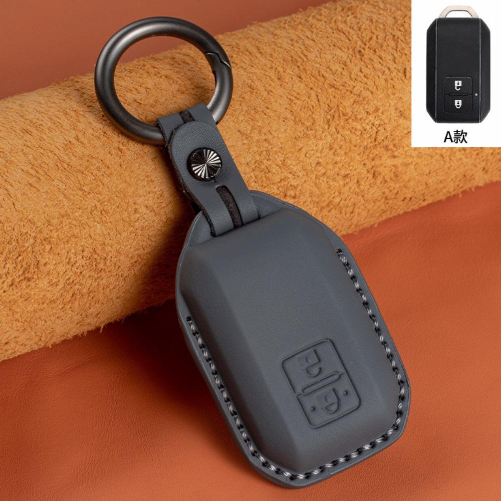 Genuine Leather Key Cover for SUZUKI XL7 Solio Hustler Ertiga Premium Cowhide Key Case