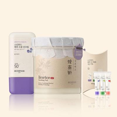 [Moisture Duo] Berry Moisture Sunscreen + 60 Herbal Pads