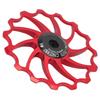 MEIJUN Rear Derailleur Guide Pulley Wheel 15T Ceramic Bearing for Folding Mountain BikesRed