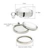 15pcs Curved Glass Living Locket Pendant Floating Locket Necklace For Women Stainless Steel Jewelry Making Reliquary Medallion