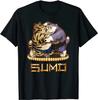 Funny Japanese Cat Sumo Wrestling T Shirt Japanese Art Shirt S-5XL Unisex T-Shirt