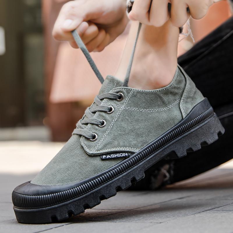 

Модная мужская повседневная обувь, дышащая парусиновая обувь из ледяного шелка, мокасины, кроссовки, удобная обувь на плоской подошве, из вулканизированной ткани, мокасины для взрослых 39 зелёный