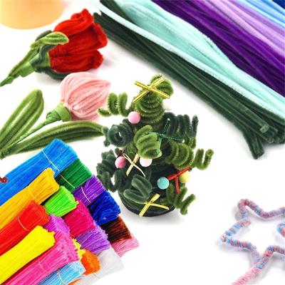 Βαμβακερό Σύρμα 100τμχ Στρίφτο Στέλεχος Chenille Σωλήνας με Καλώδιο Παιχνίδια για Παιδιά DIY Εκπαιδευτικό Παιχνίδι Παιδιών Δημιουργικά Χειροποίητα Υλικά Κατασκευών