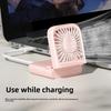 Ventilador portátil de mano recargable por USB plegable de escritorio para enfriamiento al aire libre
